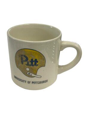 University of Pittsburgh Pitt Football Helmet Mug Ceramic 12oz Vintage